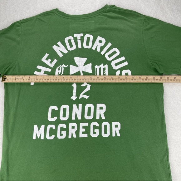 Roots of Fight UFC Conor McGregor The Notorious CHAMP IRL T-Shirt Green Size XL - Picture 7 of 14